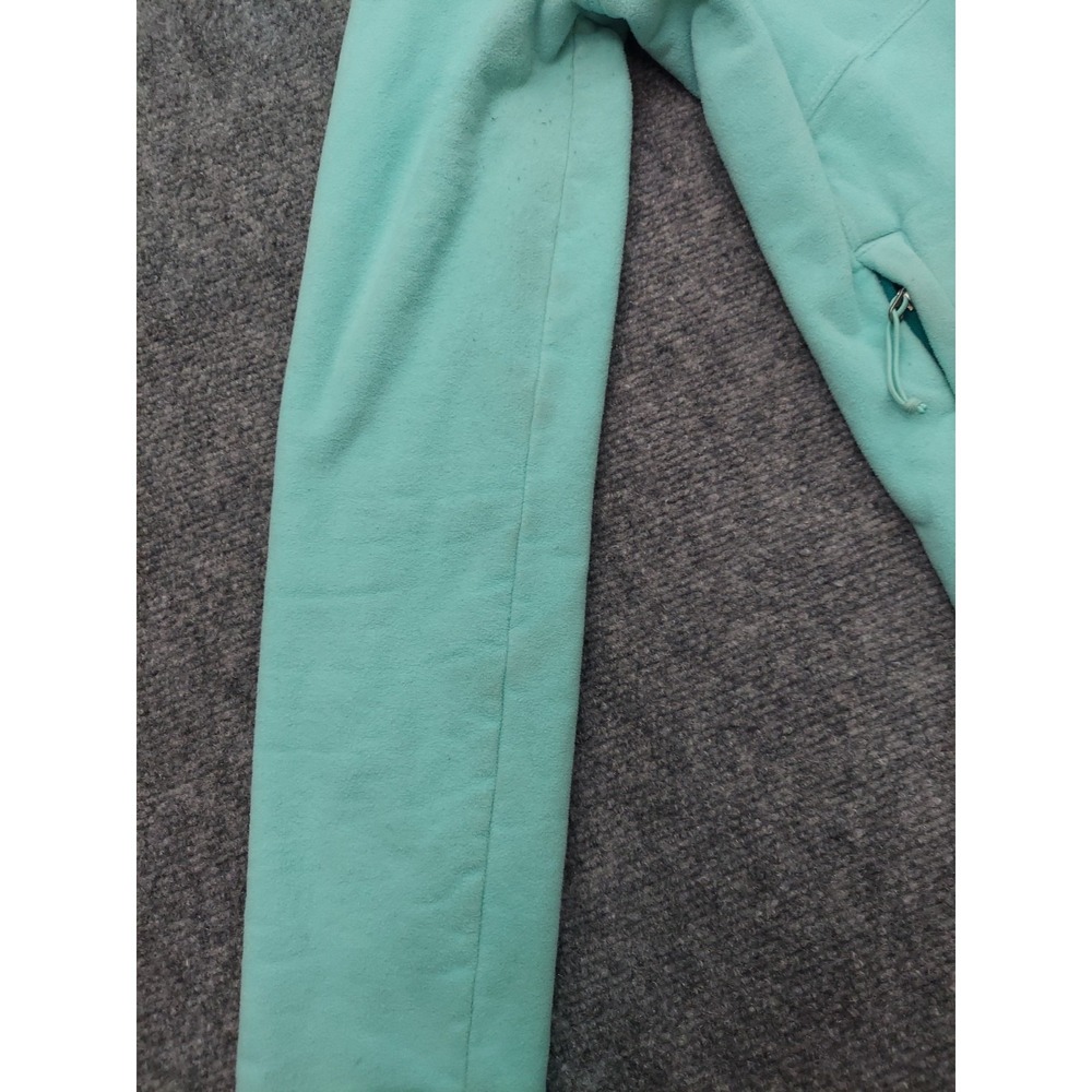The NORTH FACE Fleece Jacket Womens XS Aqua Blue Full Zip Pockets Mock Neck - Picture 15 of 16